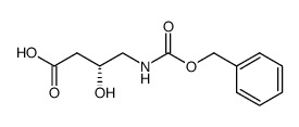 Butanoic acid, 3-hydroxy-4-[[(phenylmethoxy)carbonyl]amino]-, (3R)- 结构式