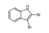 2,3-二溴-1H-吲哚 结构式