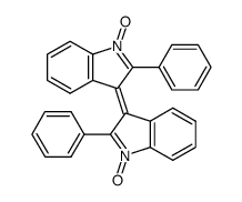 3H-Indole, 3-(1-oxido-2-phenyl-3H-indol-3-ylidene)-2-phenyl-, 1-oxide 结构式