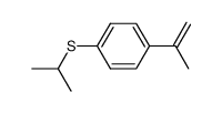 1-(1-Methylethenyl)-4-[(1-methylethyl)thio]benzene 结构式