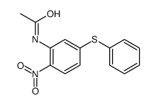 Acetamide, N-[2-nitro-5-(phenylthio)phenyl]- 结构式