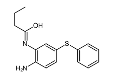 Butanamide, N-[2-amino-5-(phenylthio)phenyl]- 结构式