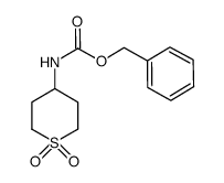 Carbamic acid, (tetrahydro-1,1-dioxido-2H-thiopyran-4-yl)-, phenylmethyl ester (9CI) 结构式