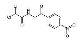 2,2-二氯-N-[2-(4-硝基苯基)-2-氧代乙基]乙酰胺 结构式