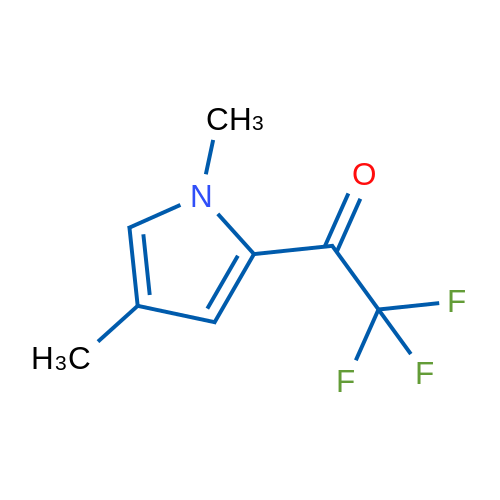 1-(1,4-二甲基-1H-吡咯-2-基)-2,2,2-三氟乙酮 结构式
