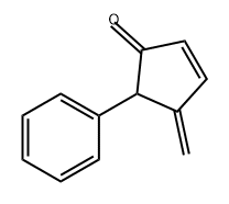 4-亚甲基-5-苯基-2-环戊烯-1-酮 结构式
