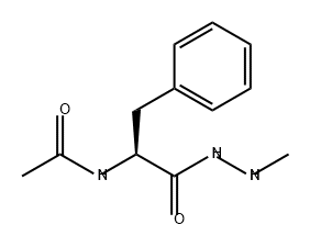 N-乙酰-L-苯丙氨酸-2-甲基酰肼 结构式