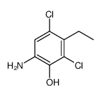 6-氨基-2,4-二氯-3-乙基苯酚 结构式