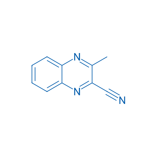 3-甲基-2-喹喔啉甲腈 结构式