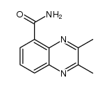 2,3-二甲基喹喔啉-5-甲酰胺 结构式