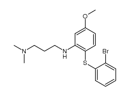 1,3-Propanediamine, N3-[2-[(2-bromophenyl)thio]-5-methoxyphenyl]-N1,N1-dimethyl- 结构式
