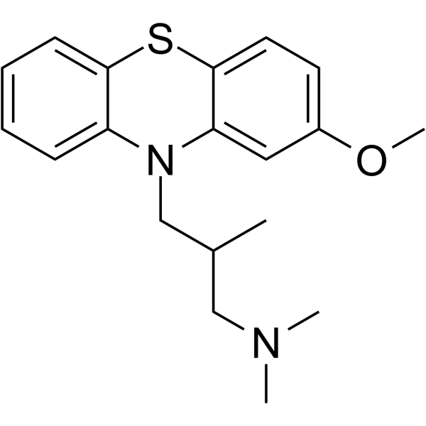 化合物(±)-Levomepromazine(储存“-20℃”；运输“冰袋”) 结构式