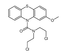 N,N-双(2-氯乙基)-2-甲氧基-10H-吩噻嗪-10-甲酰胺 结构式