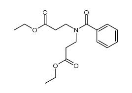 Propionic acid, 3,3'-(benzoylimino)di-, diethyl ester (6CI) 结构式