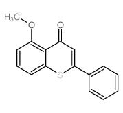 5-methoxy-2-phenyl-4H-thiochromen-4-one 结构式