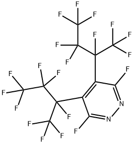 3,6-二氟-4,5-双[1,2,2,3,3,3-六氟-1-(三氟甲基)丙基]哒嗪 结构式