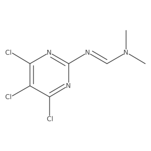 Methanimidamide, N,N-dimethyl-N'-(4,5,6-trichloro-2-pyrimidinyl)- 结构式
