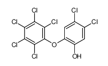 4,5-二氯-2-(五氯苯氧基)苯酚 结构式