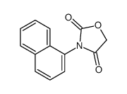 3-(1-萘基)-2,4-恶唑烷二酮 结构式