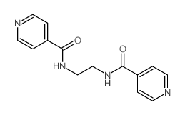 N-[2-(吡啶-4-羰基氨基)乙基]吡啶-4-甲酰胺 结构式