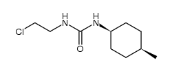 顺式-N-(2-氯乙基)-N'-(4-甲基环己基)脲 结构式