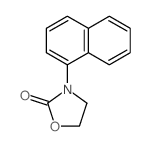 3-(1-萘基)-2-恶唑烷酮 结构式