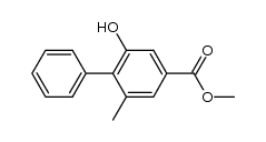 2-羟基-6-甲基-[1,1'-联苯]-4-羧酸甲酯 结构式