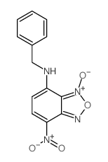 7-硝基-N-(苯基甲基)-2,1,3-苯并恶二唑-4-胺 3-氧化物 结构式