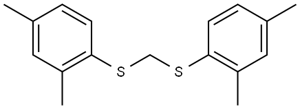 Benzene, 1,1′-[methylenebis(thio)]bis[2,4-dimethyl- 结构式