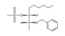3-Nonanol, 2-(phenylmethoxy)-, methanesulfonate, [R-(R*,R*)]- (9CI) 结构式