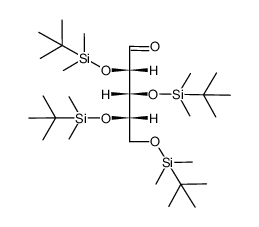 L-Xylose, 2,3,4,5-tetrakis-O-[(1,1-dimethylethyl)dimethylsilyl]- 结构式