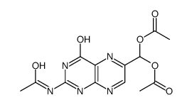 Acetamide, N-[6-[bis(acetyloxy)methyl]-3,4-dihydro-4-oxo-2-pteridinyl]- 结构式