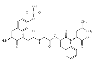亮氨酰-脑啡肽硫酸酯 结构式