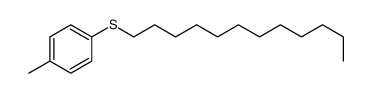 1-十二烷基硫基-4-甲基苯 结构式