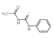 1-乙酰基-3-苯基硫脲 结构式