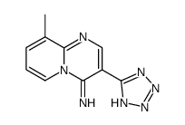 9-Methyl-3-(1H-tetrazol-5-yl)-4H-pyrido[1,2-a]pyrimidin-4-imine 结构式