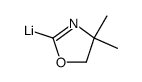 (4,5-二氢-4,4-二甲基-2-恶唑基)锂 结构式