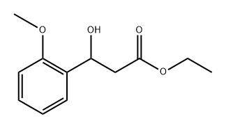 乙基3-羟基-3-(2-甲氧基苯基)丙酸酯 结构式