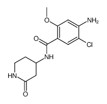 4-氨基-5-氯-2-甲氧基-N-(2-氧代-4-哌啶基)苯甲酰胺 结构式