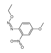 Diazene, ethoxy(4-methoxy-2-nitrophenyl)-, (Z)- (9CI) 结构式