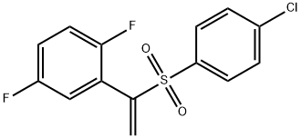 2-(1-((4-氯苯基)磺酰基)乙烯基)-1,4-二氟苯 结构式