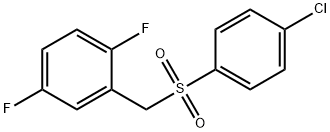2-((4-氯苯基磺酰基)甲基)-1,4-二氟苯 结构式