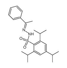 Benzenesulfonic acid, 2,4,6-tris(1-methylethyl)-, 2-(1-phenylethylidene)hydrazide 结构式