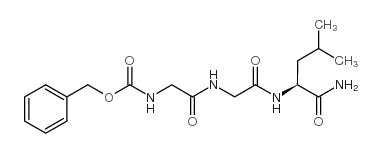 Z-甘氨酰-甘氨酰-亮氨酰胺 结构式