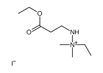 3-(2-乙基-2,2-二甲基肼基)丙酸乙酯碘化物 结构式
