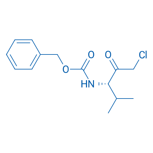 Z-L-Val-氯甲基酮 结构式