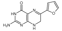 2-氨基-6-(2-呋喃基)-7,8-二氢-4(3H)-蝶啶酮 结构式