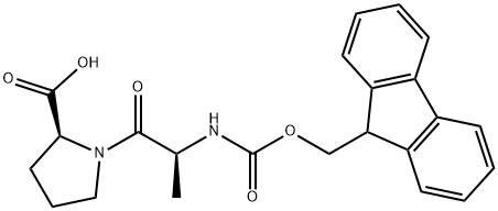 N-芴甲氧羰基-丙氨酰-脯氨酸 结构式