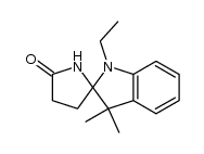 1-乙基-1,3-二氢-3,3-二甲基螺[2H-吲哚-2,2'-吡咯烷]-5'-酮 结构式
