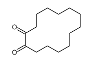 1,2-环十四烷二酮 结构式